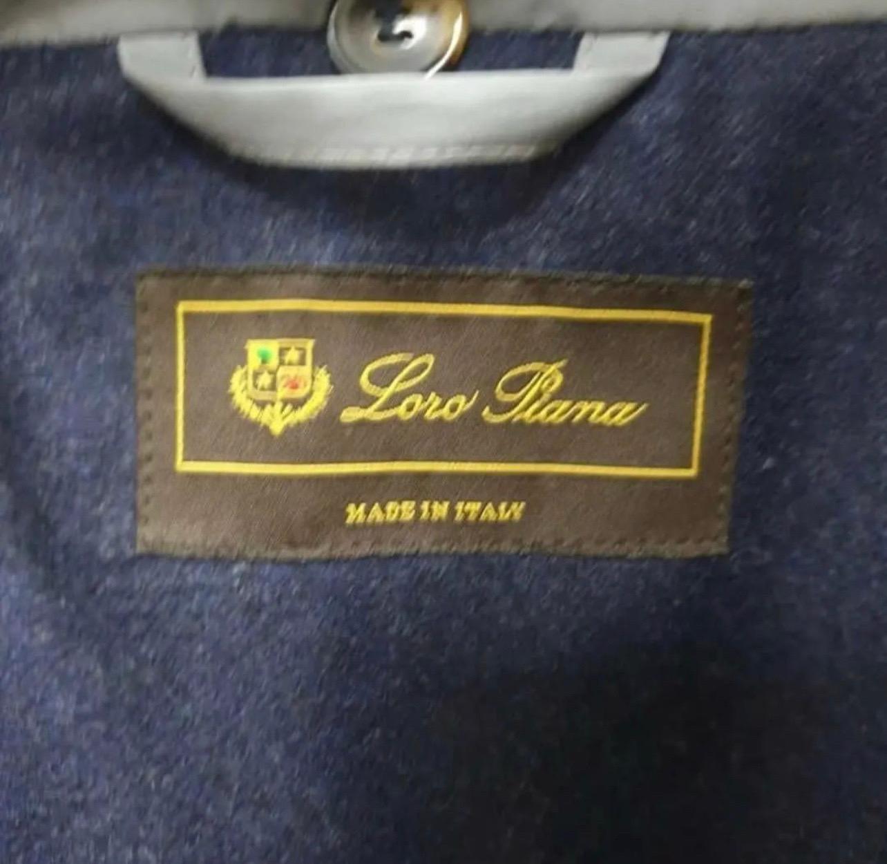 Gray Loro Piana Grey Jacket For Sale