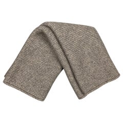 LORO PIANA Grey Knitted Cashmere Eternity Shawl
