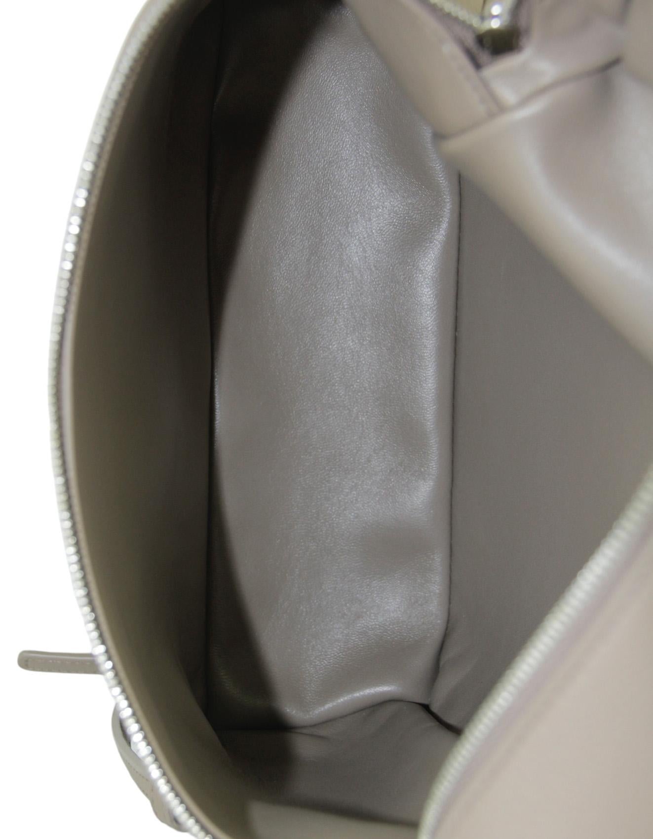 Loro Piana Grey Leather Extra Pocket L23.5 Backpack Bag 1