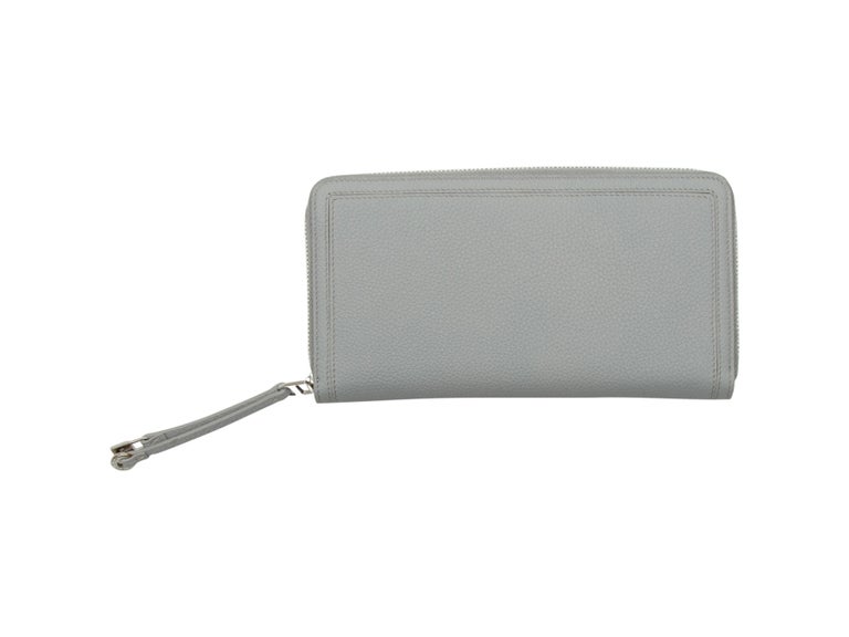 Loro Piana Grey Leather Wallet at 1stDibs | loro piana wallet