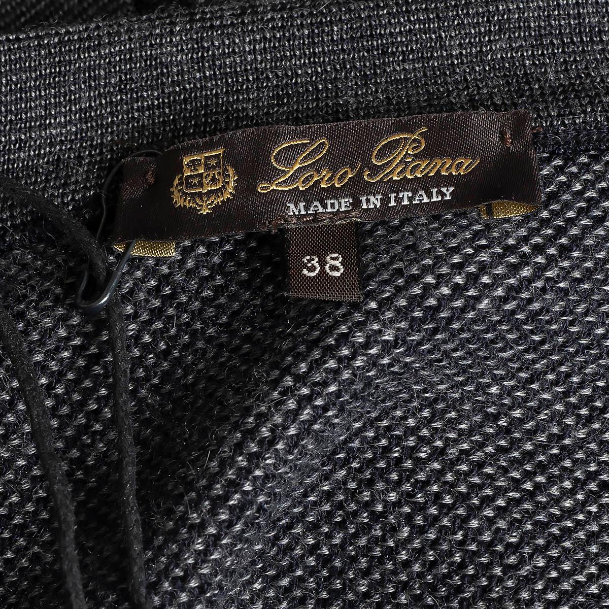 LORO PIANA grey silk blend FOUR POCKET Cardigan Sweater 38 XS For Sale 2