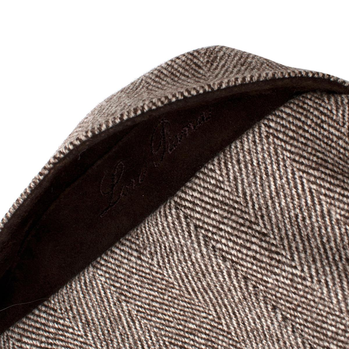 Loro Piana Fischgrät-Tweed Outdoor  Sturmsystem-Jacke - L im Angebot 5
