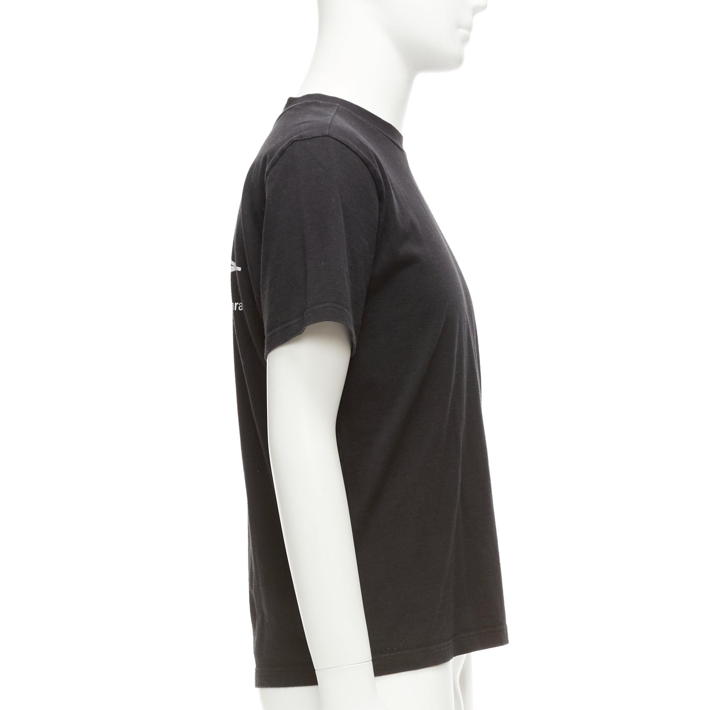 Men's LORO PIANA Hiroshi Fujiwara black cotton white logo tshirt S For Sale