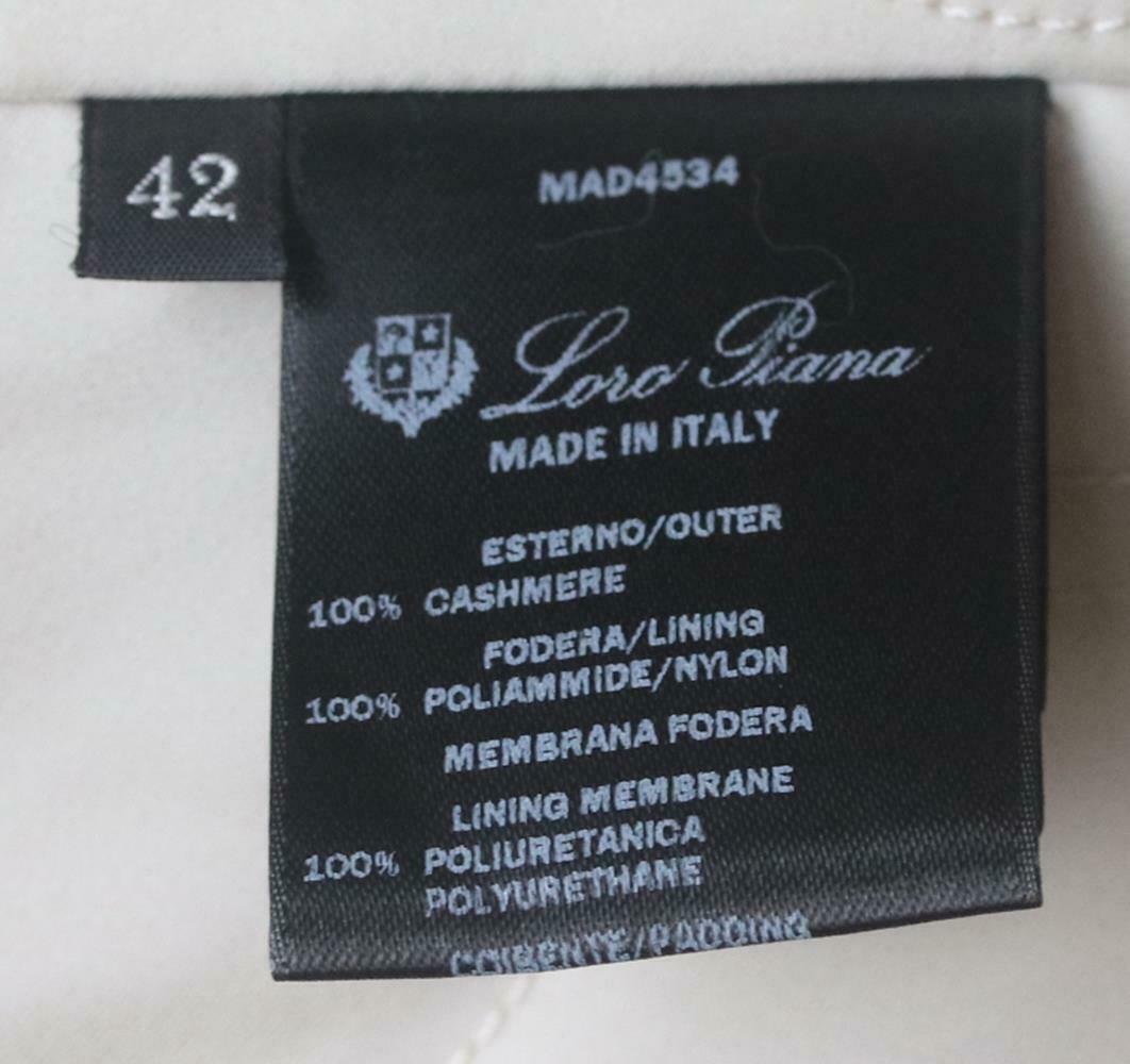 Loro Piana Hooded Fox Fur Trimmed Cashmere Jacket In Excellent Condition In London, GB