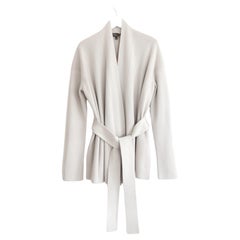 Loro Piana Introciato Cardigan gris en baby cachemire