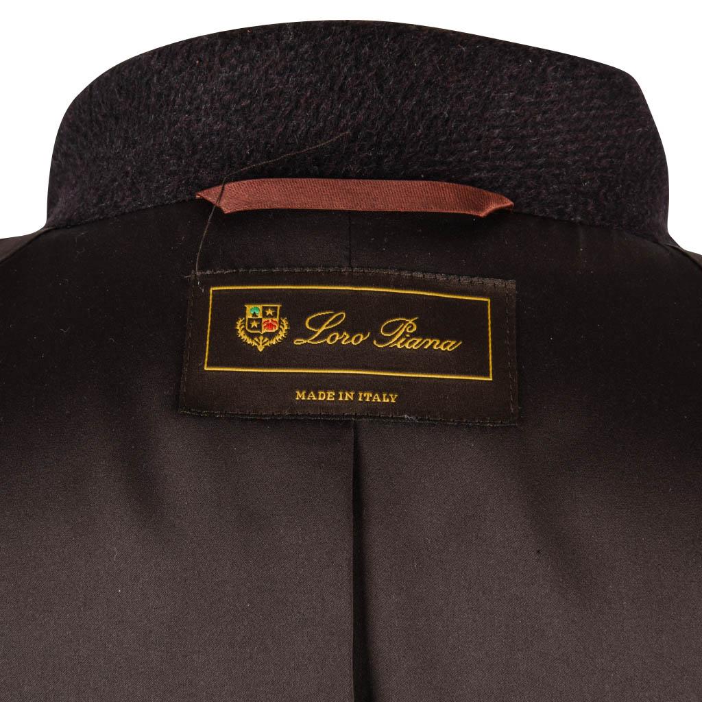 Loro Piana Jacket Brown Cashmere Stand up Collar 44 / 8  6