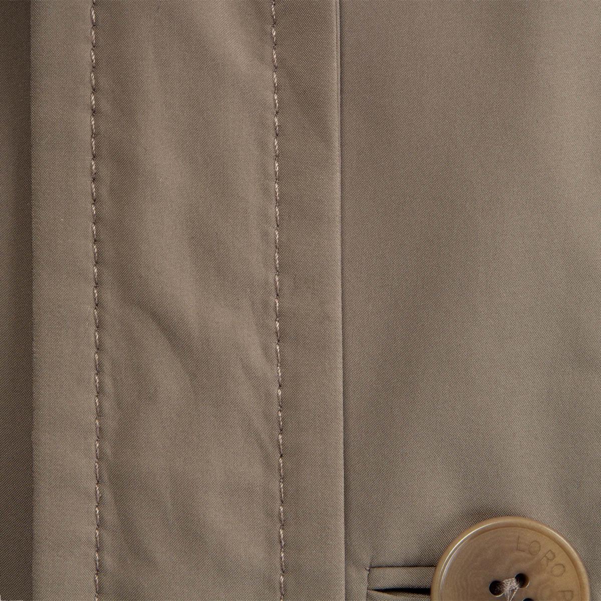 Manteau imperméable CASHMERE à lignes CASHMERE LORO PIANA en polyester kaki 40 S en vente 2