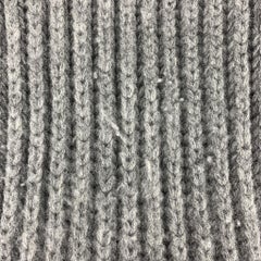 LORO PIANA Knitted Gray Cashmere Scarf
