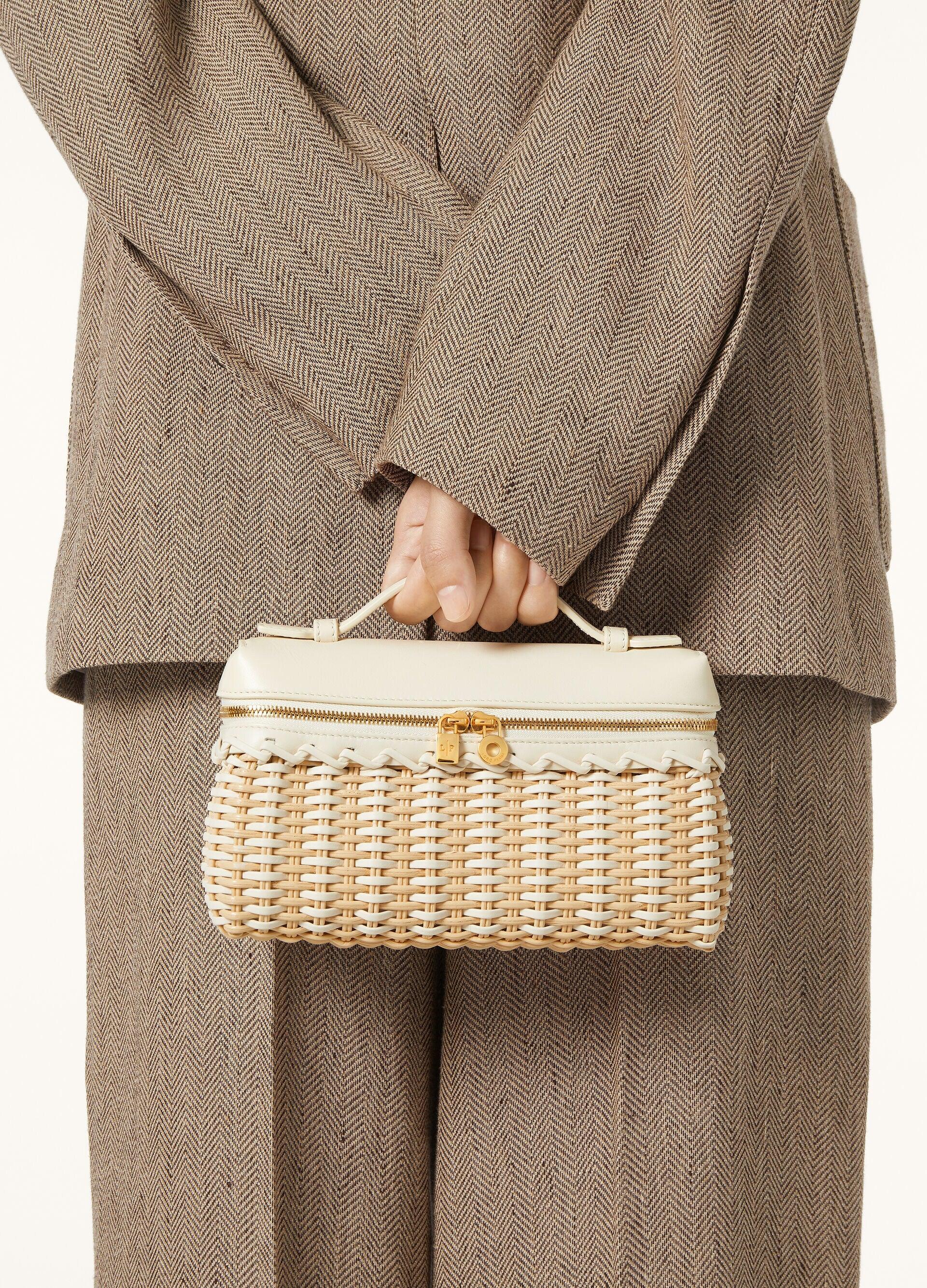 Loro Piana L19 Extra Pocket Borsa in vimini est-ovest in vendita 2