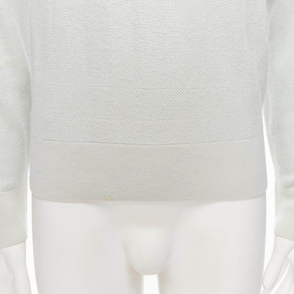 LORO PIANA Hellgrüner großer karierter Pullover aus Seiden-Kaschmir IT48 M im Angebot 3