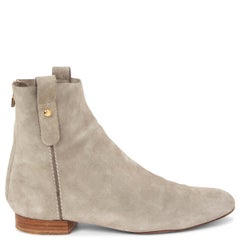 LORO PIANA light grey suede Ankle Boots Shoes 38