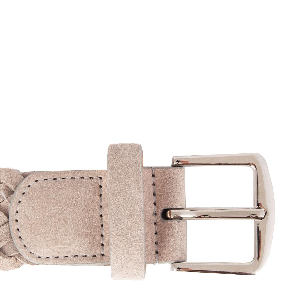 light grey suede belt