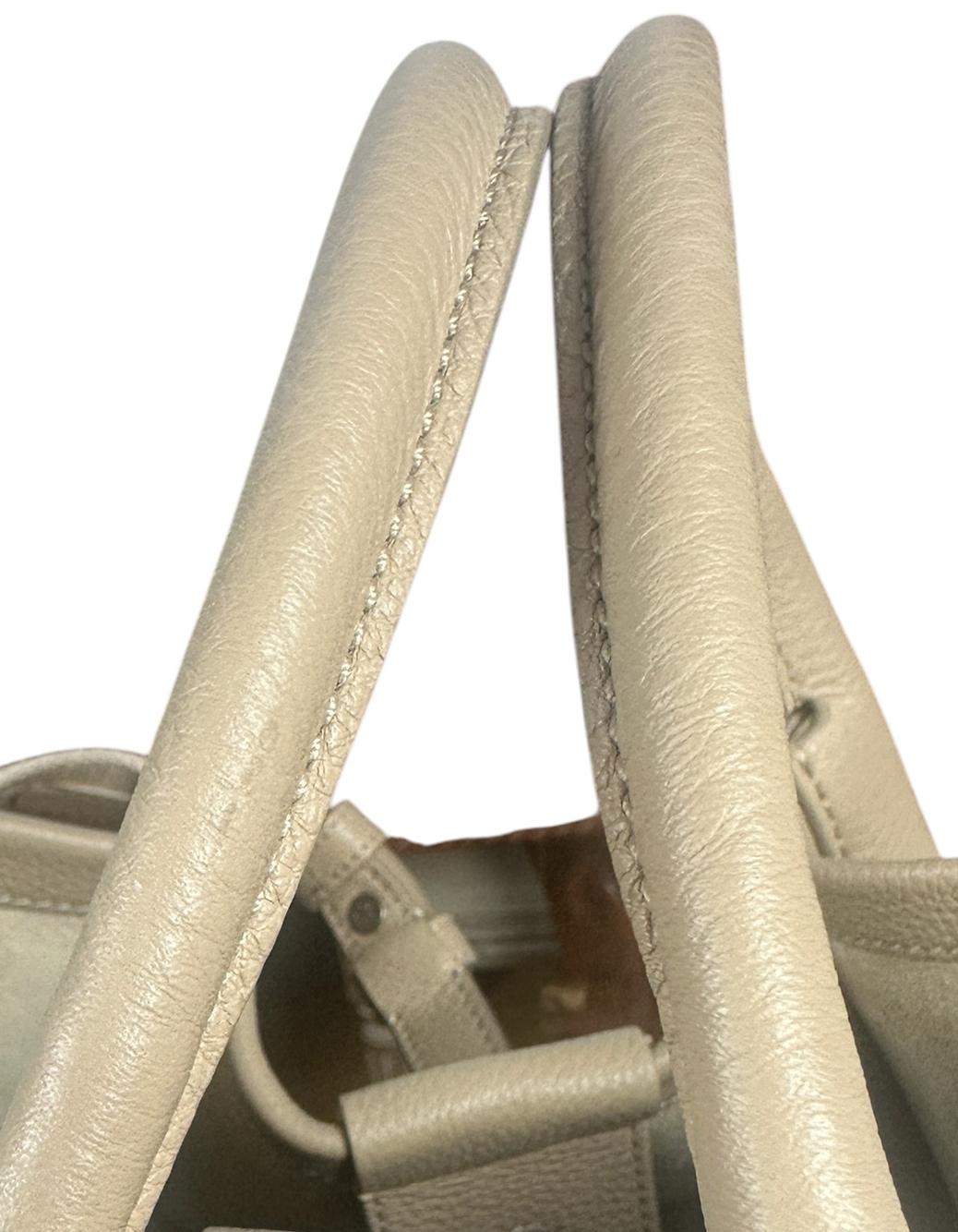 Loro Piana Lentisco claro Piel de becerro granulada Bala grande Hobo con correa 3