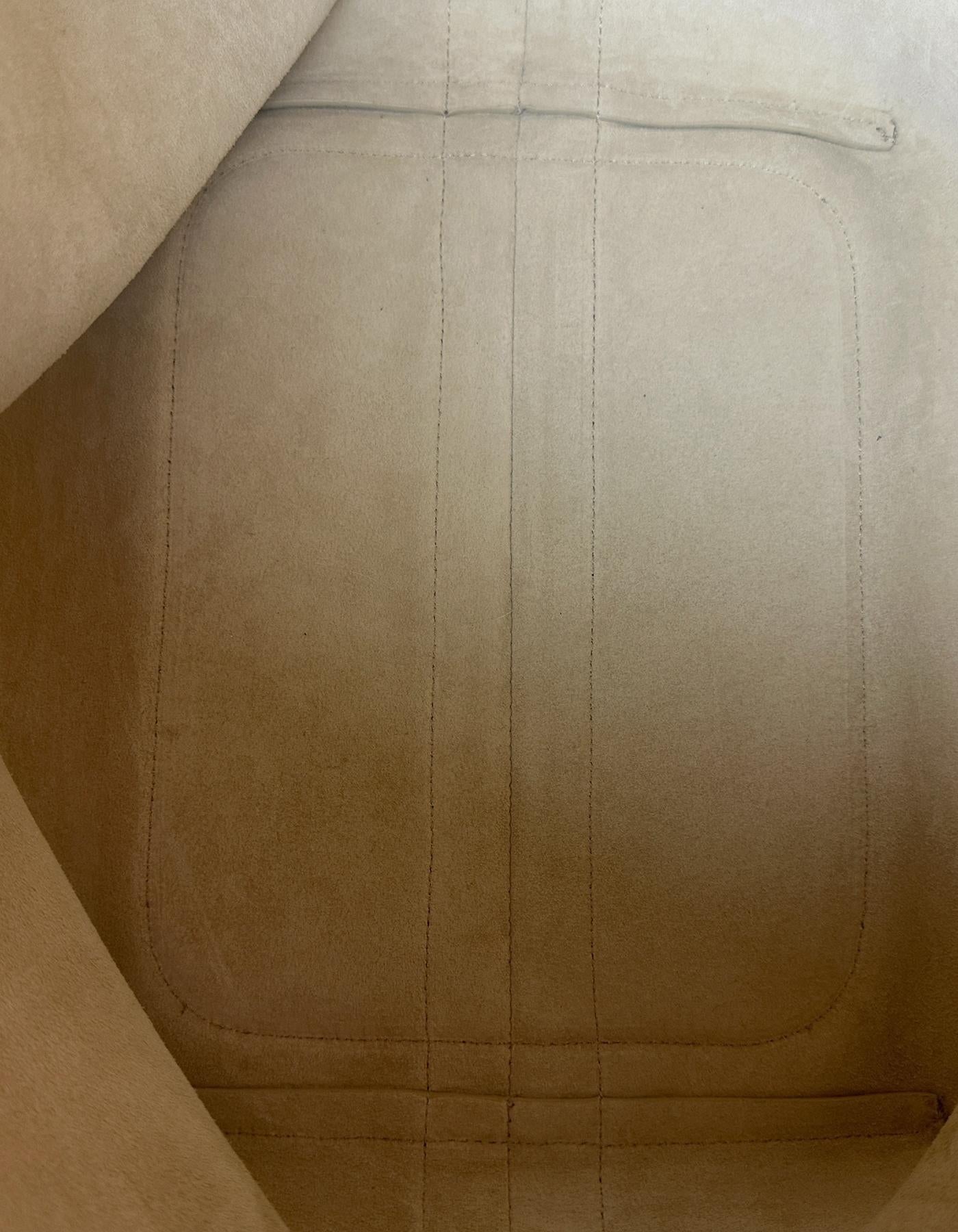 Loro Piana Lentisco claro Piel de becerro granulada Bala grande Hobo con correa 4