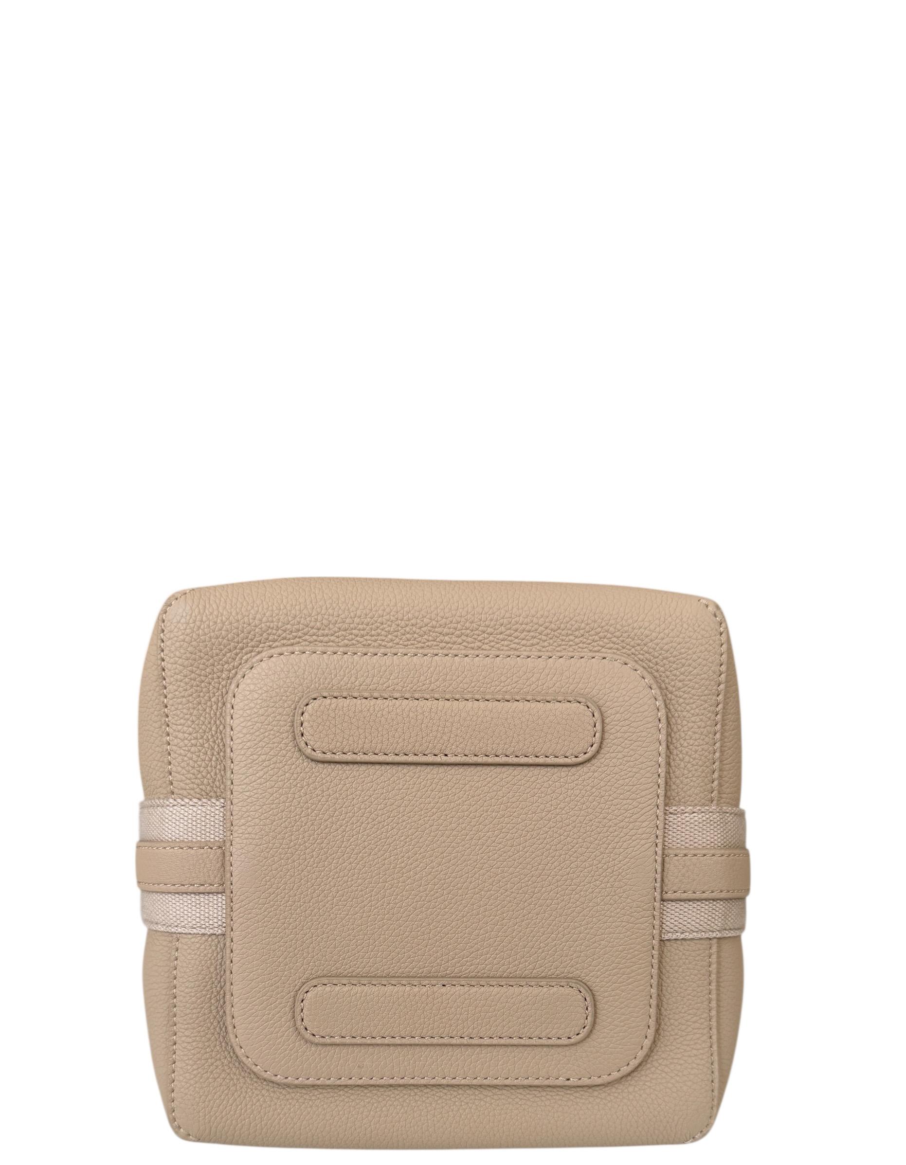 Loro Piana in pelle di mastice chiaro Borsa Hobo piccola con tracolla in vendita 2