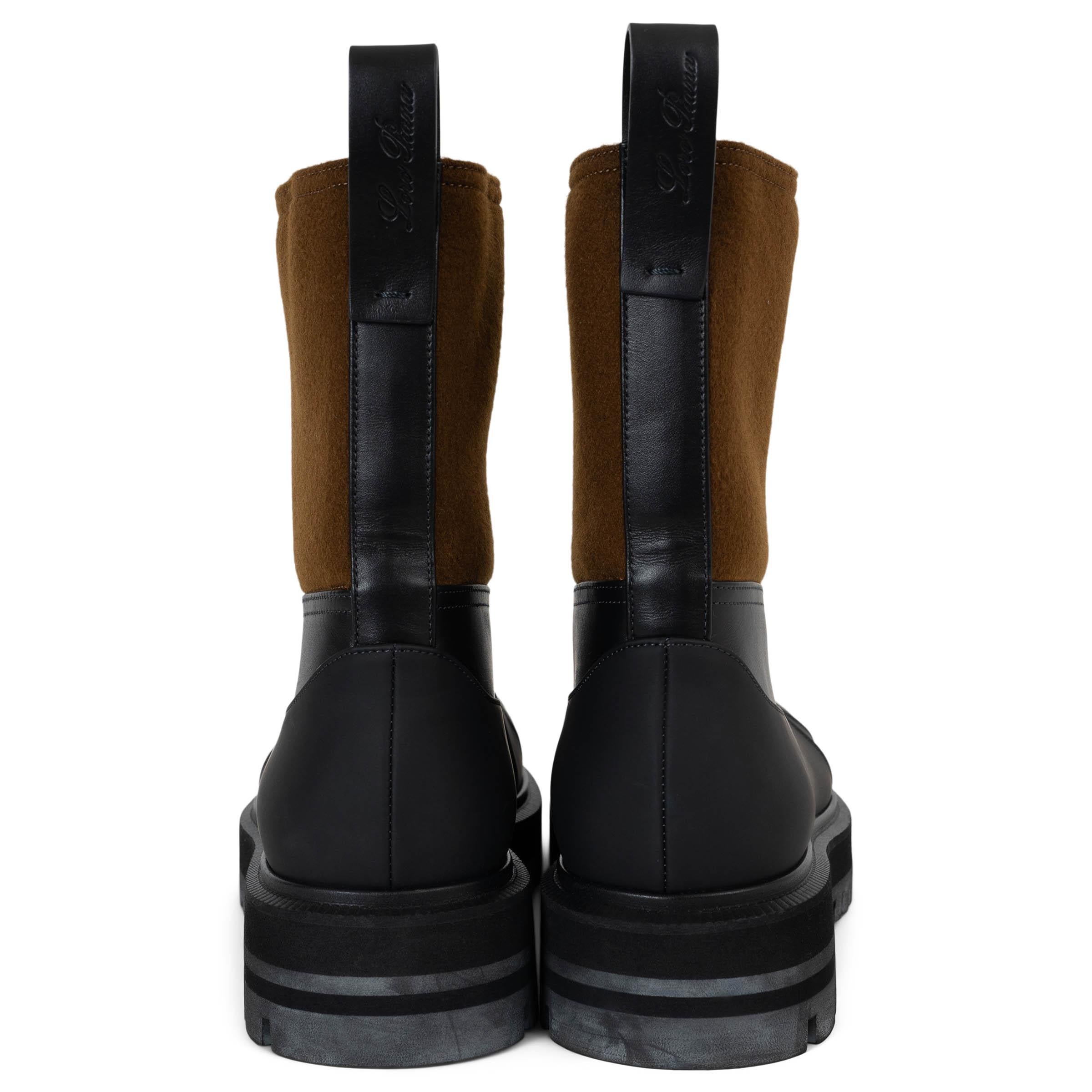 LORO PIANA Arce Jarabe bronceado 2021 REGENT RAIN Botas Zapatos 38.5 en Excelente estado para la venta en Zürich, CH