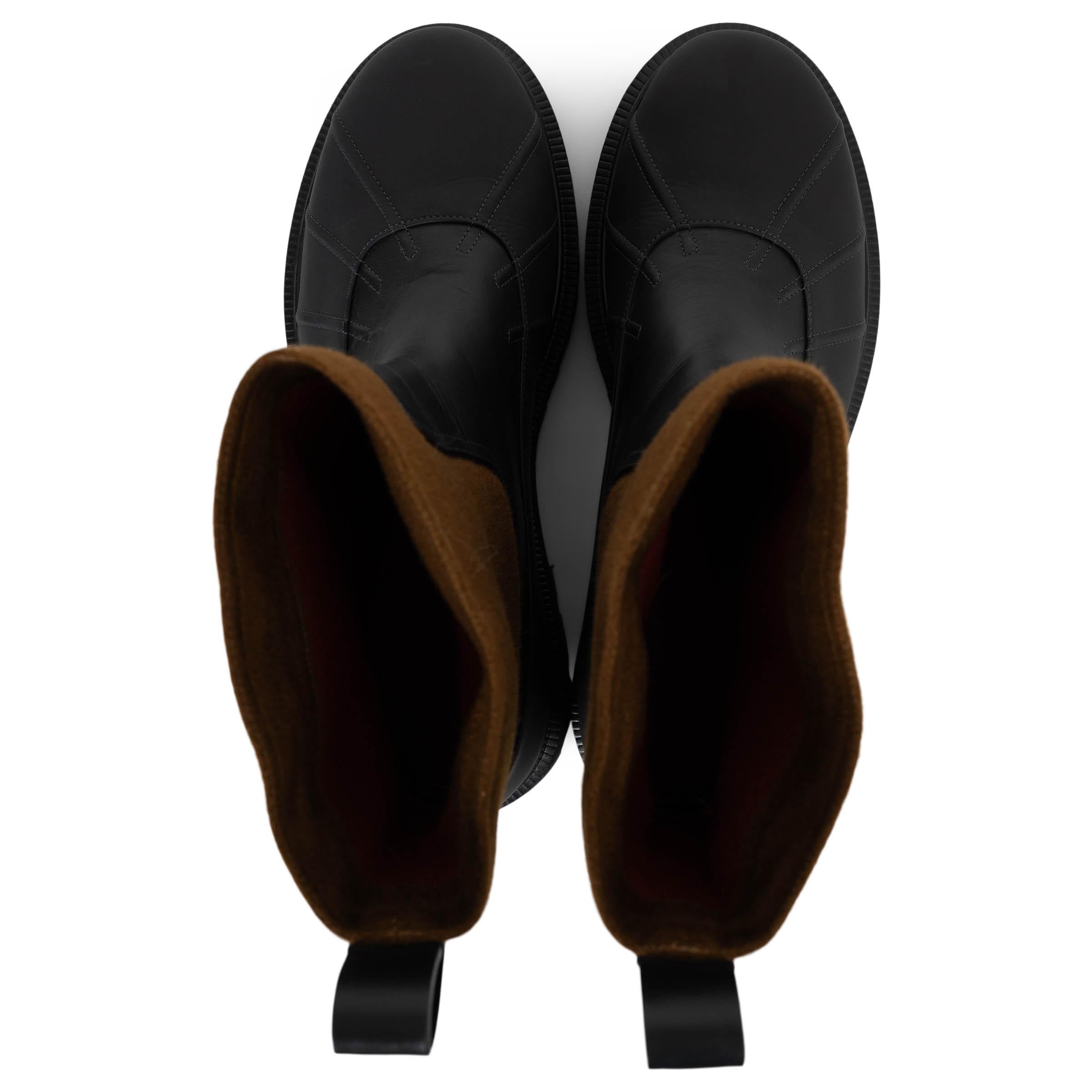 De las mujeres LORO PIANA Arce Jarabe bronceado 2021 REGENT RAIN Botas Zapatos 38.5 en venta