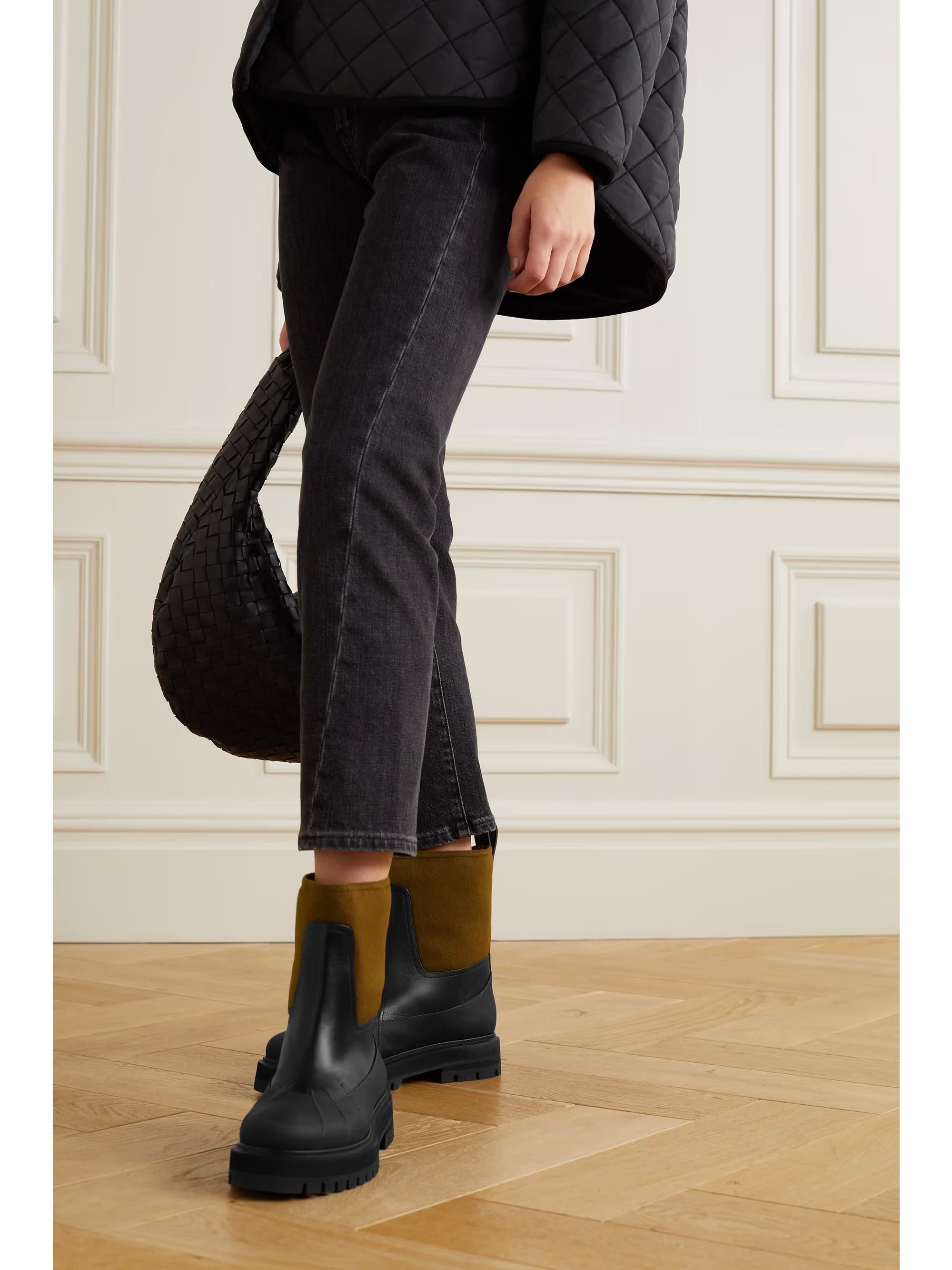 LORO PIANA Arce Jarabe bronceado 2021 REGENT RAIN Botas Zapatos 38.5 en venta 4