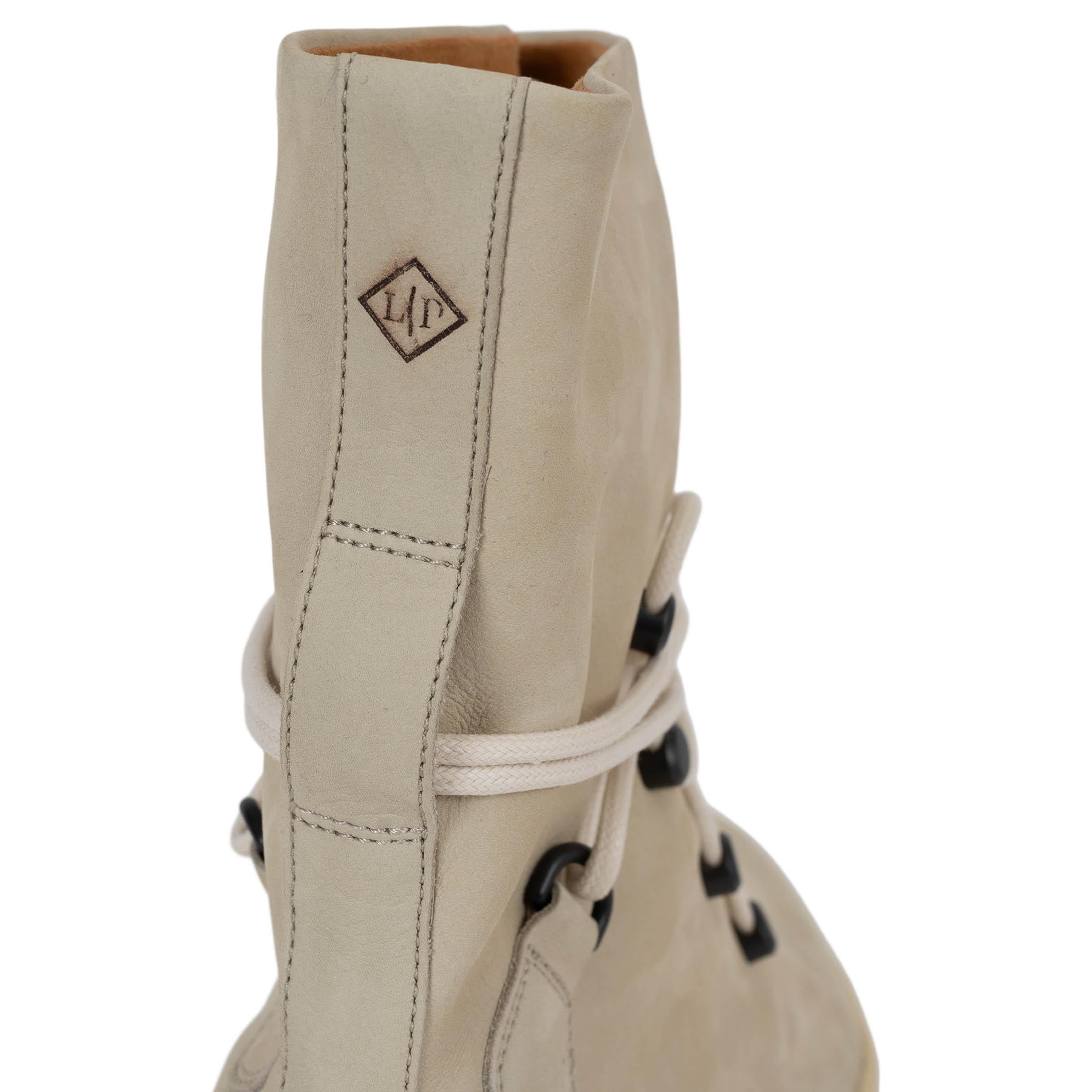 LORO PIANA Melted Butter beige nubuck 2023 TRACE Boots Shoes 38 For Sale 1