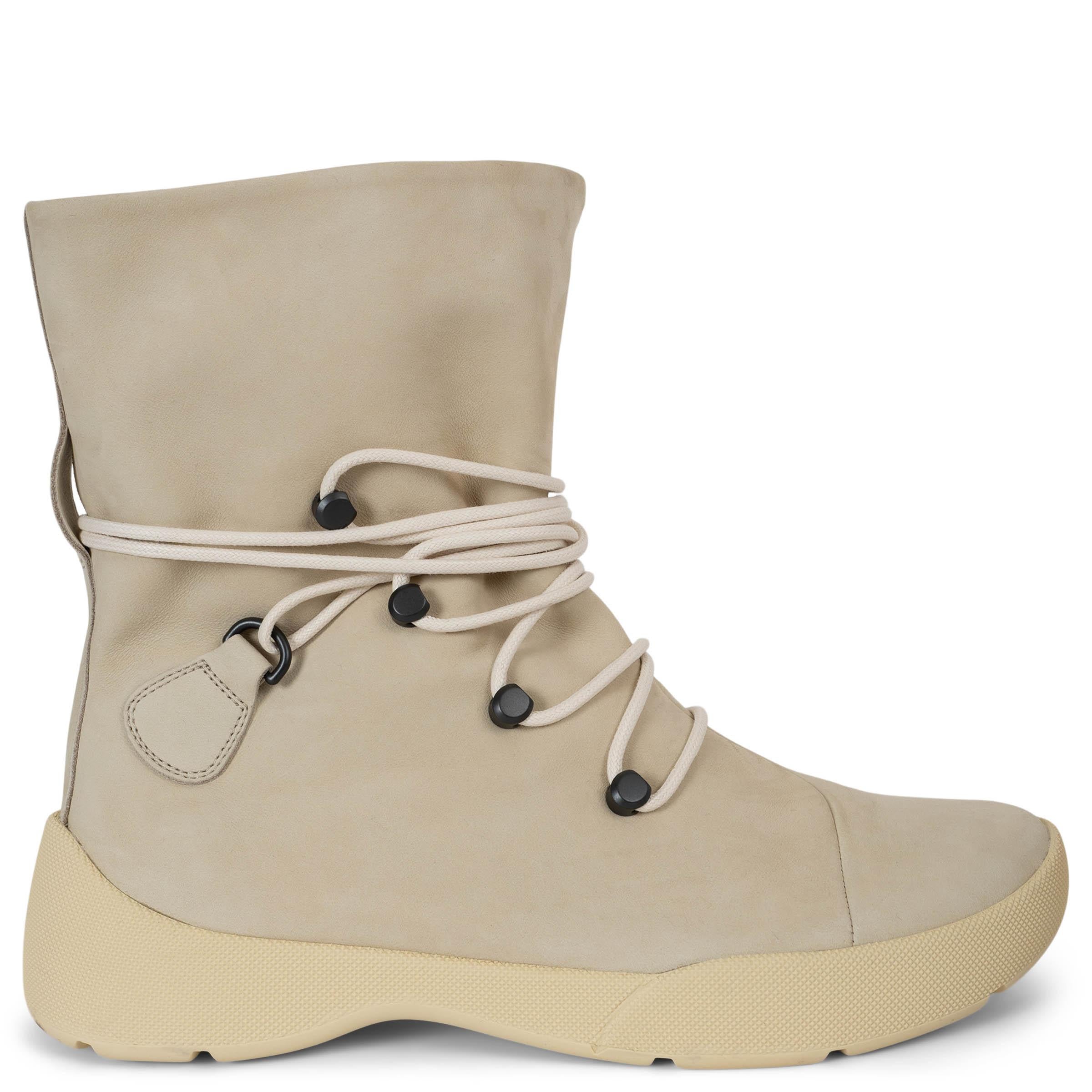 LORO PIANA Melted Butter beige nubuck 2023 TRACE Boots Shoes 38 For Sale