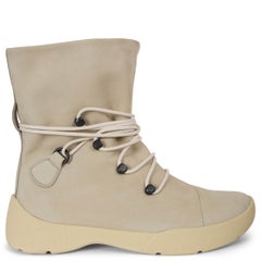 LORO PIANA Melted Butter beige nubuck 2023 TRACE Boots Shoes 38