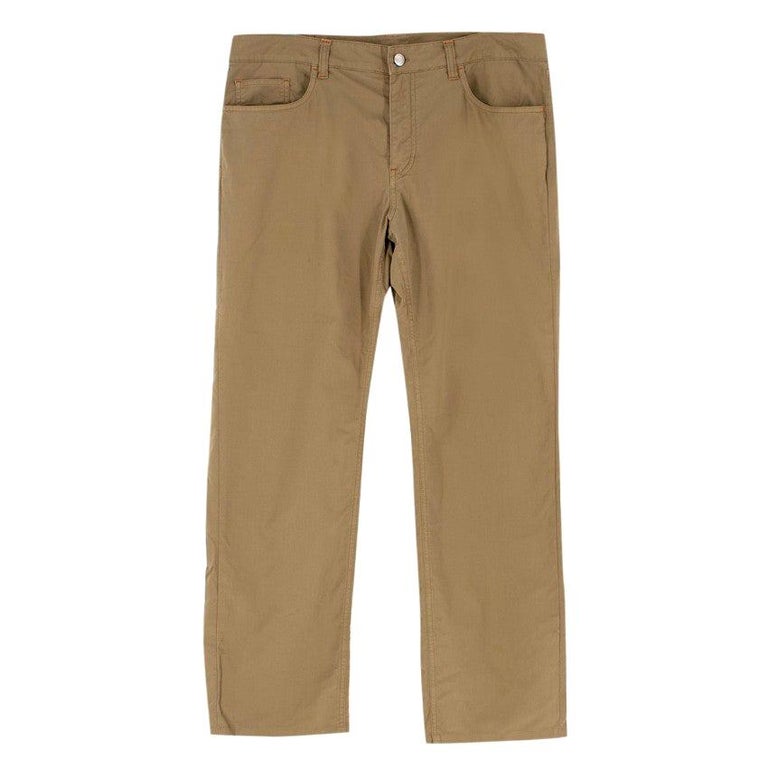 Loro Piana Men's Army Green Trousers IT 40 For Sale at 1stDibs