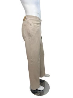 Loro Piana Men’s Beige Cotton Trousers Size 36 Made in Italy