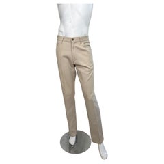 Loro Piana Men’s Beige Cotton Trousers Size 36 Made in Italy