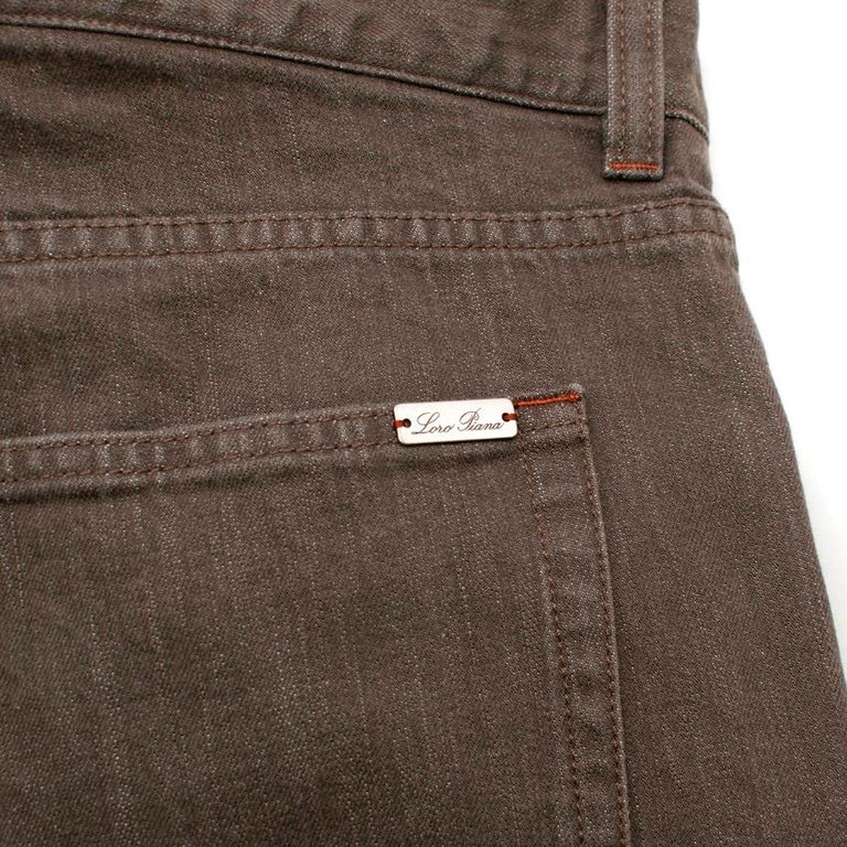 Loro Piana Men's Brown Jeans IT 42 For Sale at 1stDibs