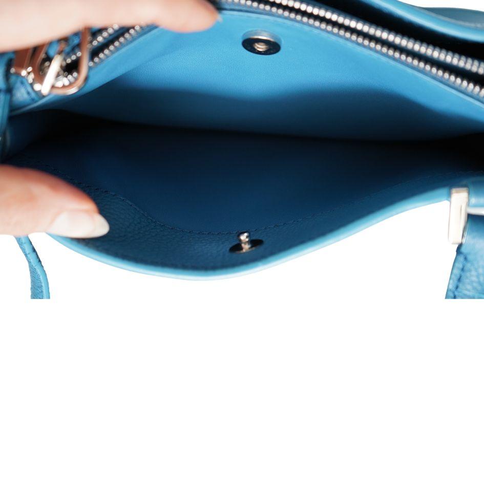 Loro Piana Mini Blue Milky Way Crossbody Bag For Sale 8