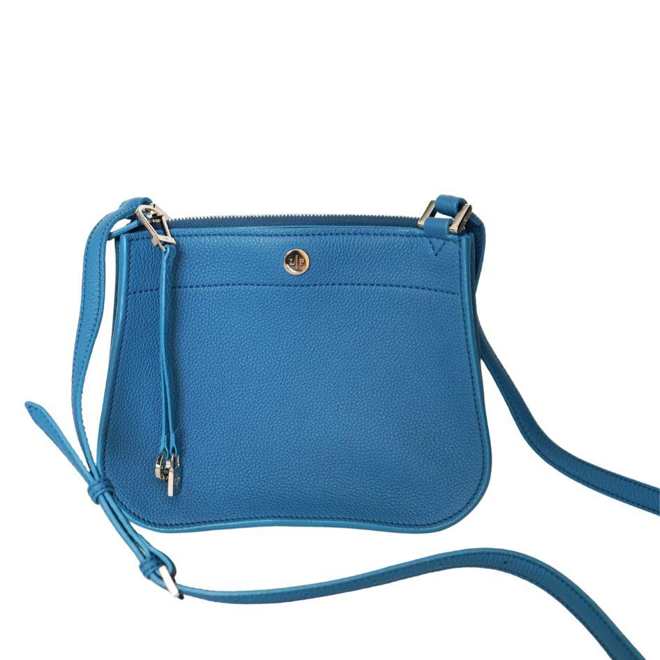 Loro Piana Mini Blue Milky Way Crossbody Bag In Excellent Condition For Sale In Beverly Hills, CA