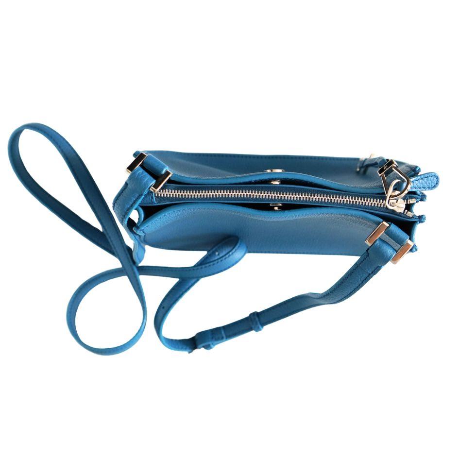 Loro Piana Mini Blue Milky Way Crossbody Bag For Sale 5