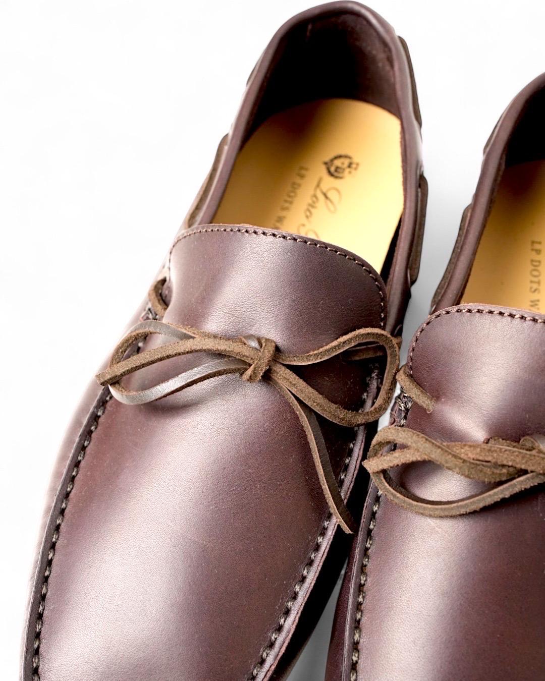 Loro Piana Mokassino Dot Sole Roadster Marrone im Angebot 2