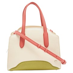 Loro Piana Multicolor Grained Leather Micro Sesia Tote