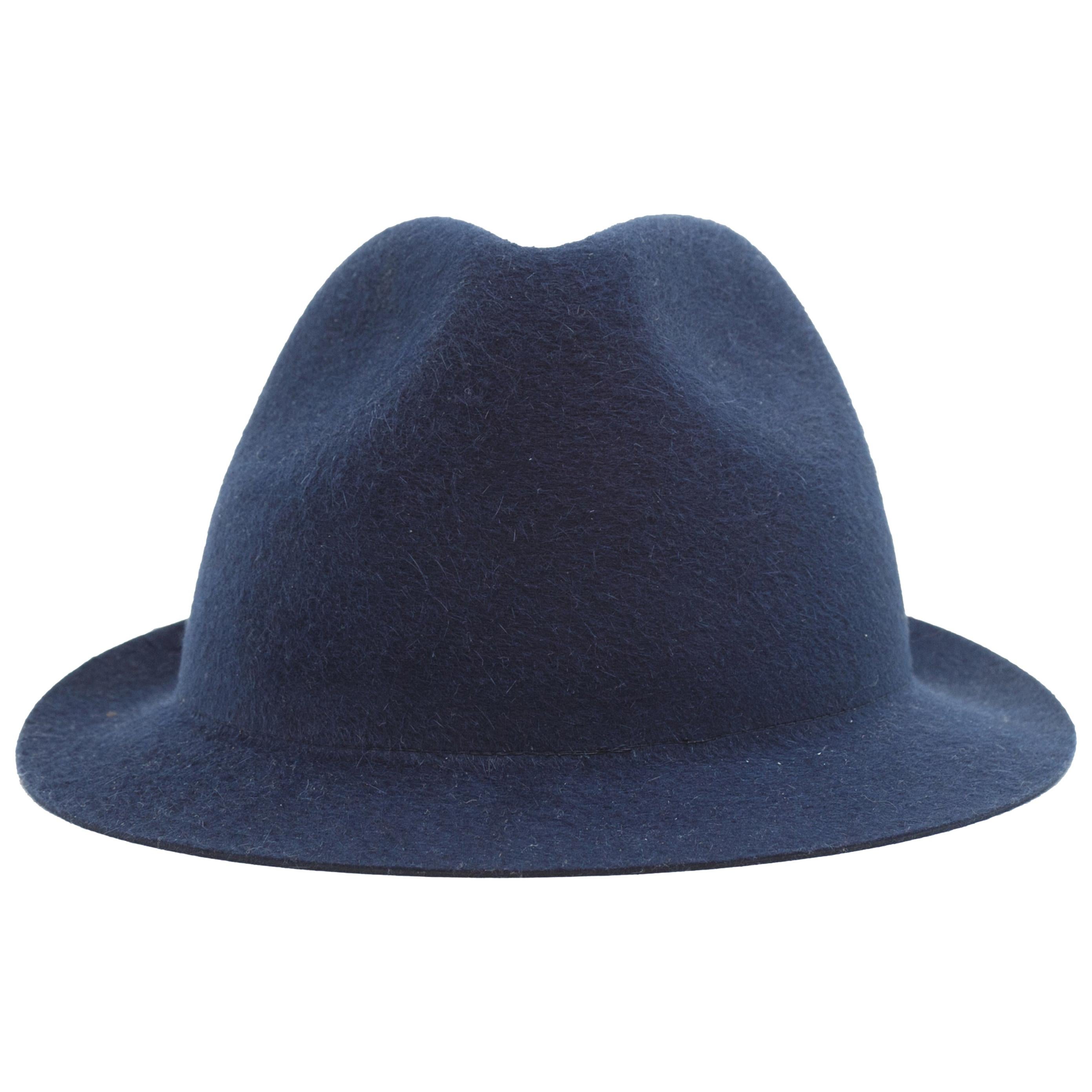 Loro Piana Navy Blue Cashfelt Hat