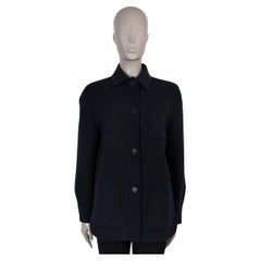 LORO PIANA navy blue cashmere 2023 LARSON DOUBLE FACE Jacket 40 S