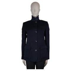 LORO PIANA navy blue cashmere ROADSTER MINI Jacket 42 M
