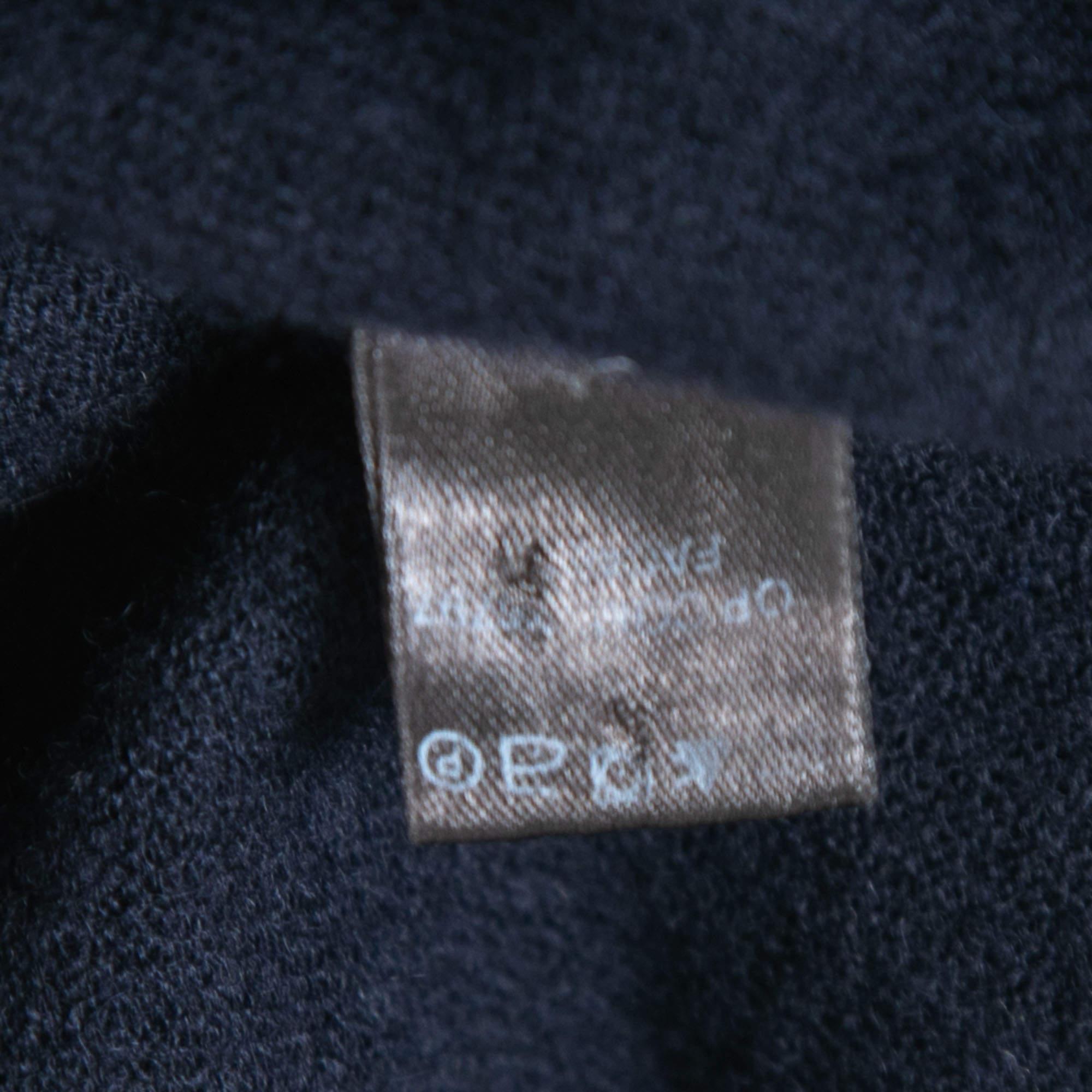Women's Loro Piana Navy Blue Cashmere Turtleneck Sweater L For Sale