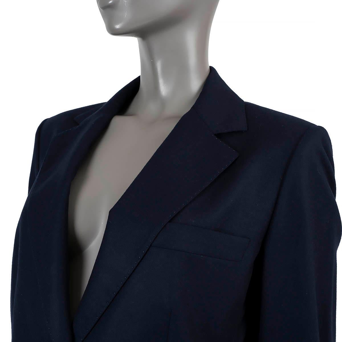LORO PIANA navy blue cashmere TWO BUTTON Blazer Jacket 46 XL For Sale 1