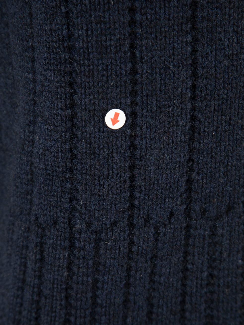 Loro Piana Navy Cashmere Knitted Jumper Size M 1
