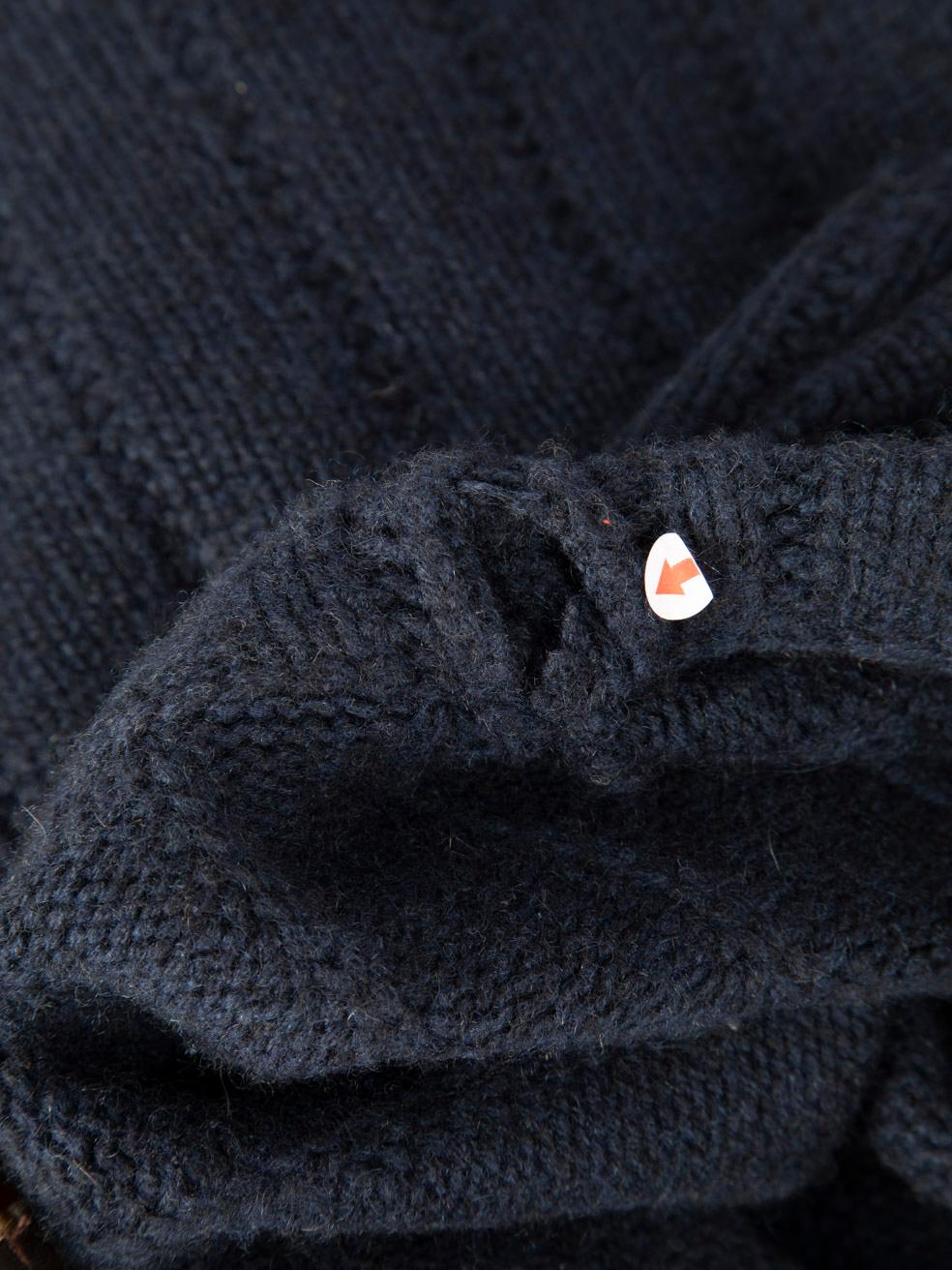Loro Piana Navy Cashmere Knitted Jumper Size M 2
