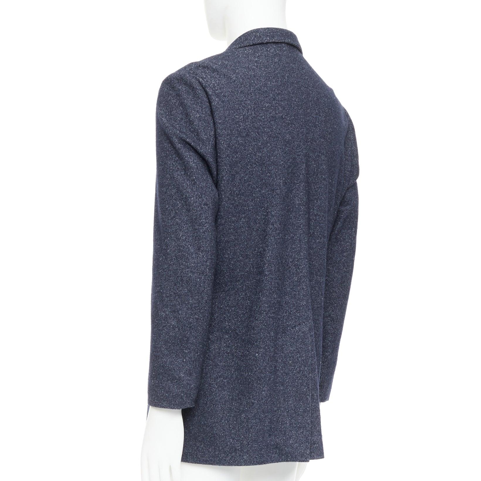 LORO PIANA navy Kaschmir Leinen unstrukturierter Sportmantel Blazer IT52 XL im Angebot 2