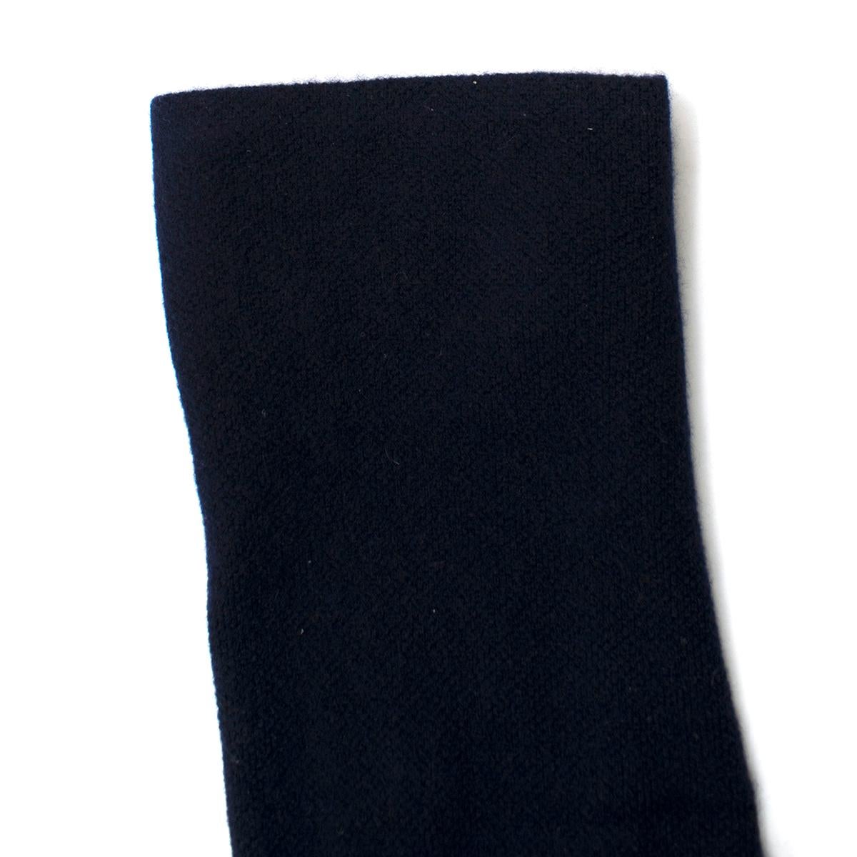 Loro Piana Navy Cashmere Tie Waist Cardigan One Size 2