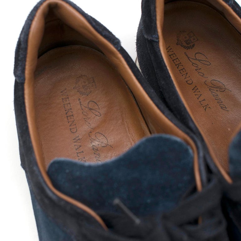 LP Week End Walk Sneaker In Navy Blue Denim Fabric And Sudede 984394