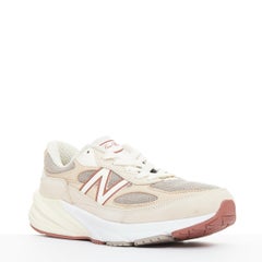 LORO PIANA New Balance 990V6 MiUSA Raw Cashew Limited beige patch sneakers US8.5