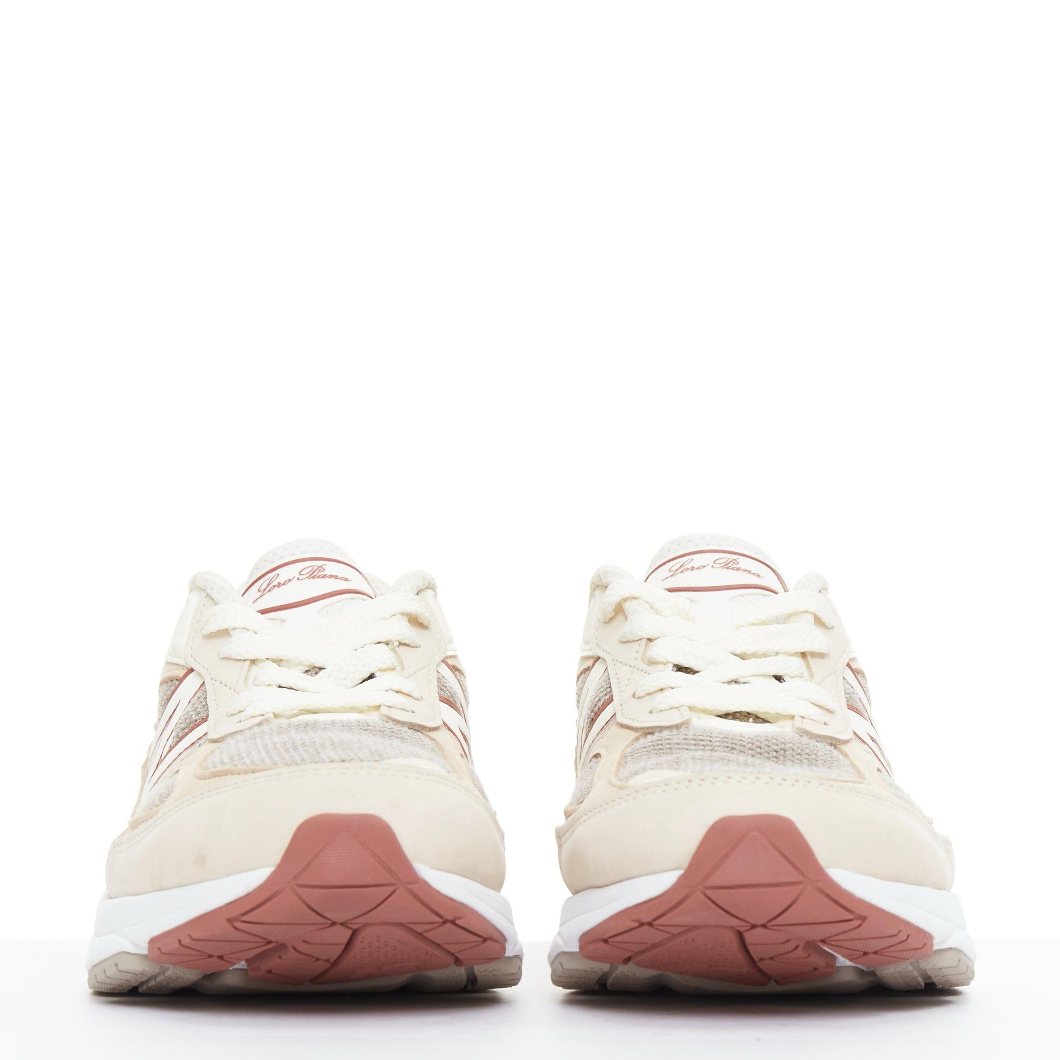 LORO PIANA New Balance 990V6 MiUSA Raw Cashew Limited beige Patch Turnschuhe US8.5 (Beige) im Angebot