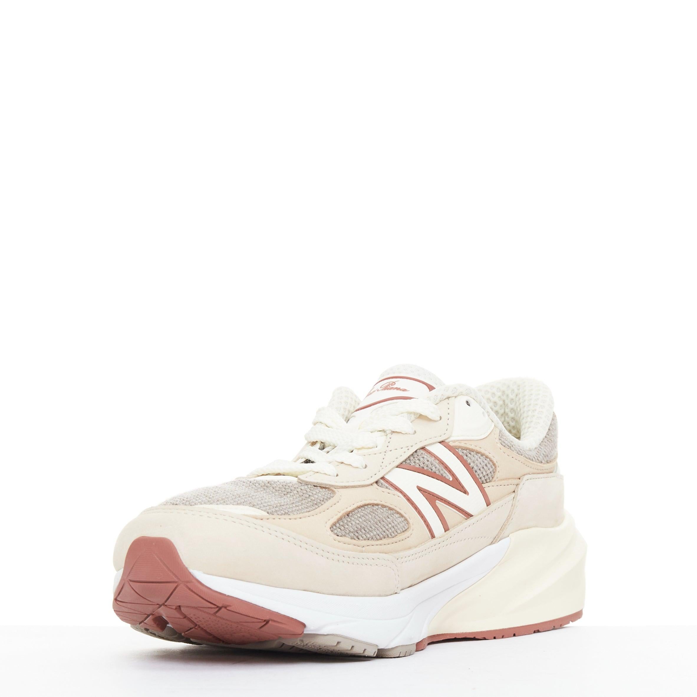 LORO PIANA New Balance 990V6 MiUSA Raw Cashew Limited beige Patch Turnschuhe US8.5 im Zustand „Hervorragend“ im Angebot in Hong Kong, NT