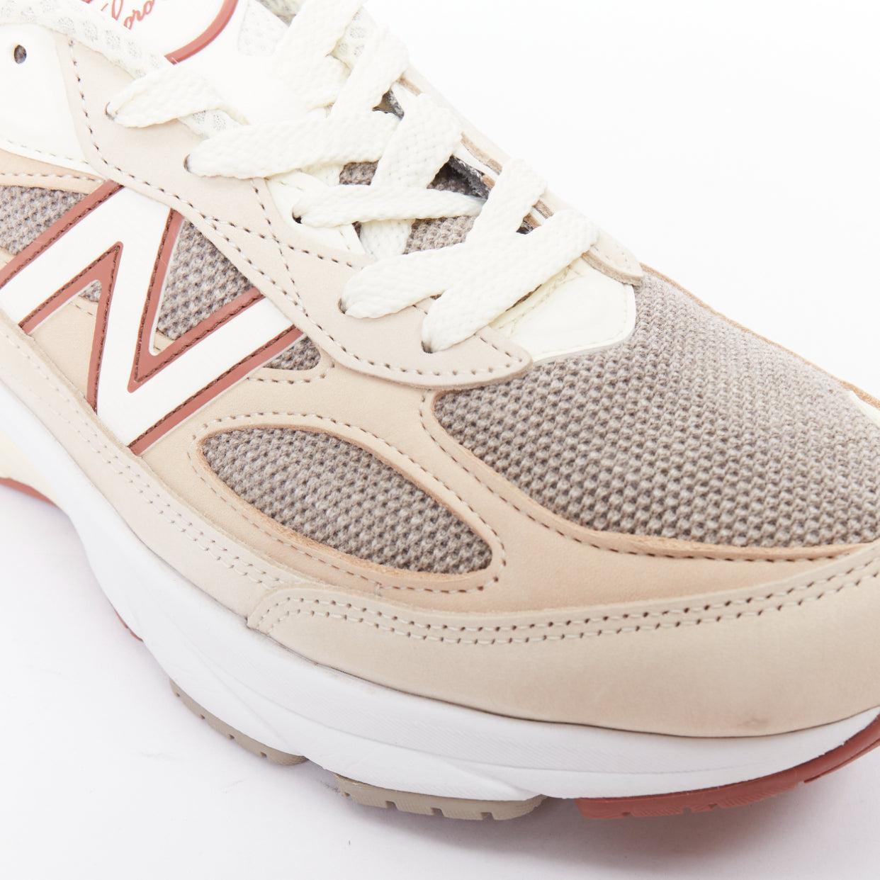 LORO PIANA New Balance 990V6 MiUSA Raw Cashew Limited beige Patch Turnschuhe US8.5 im Angebot 3