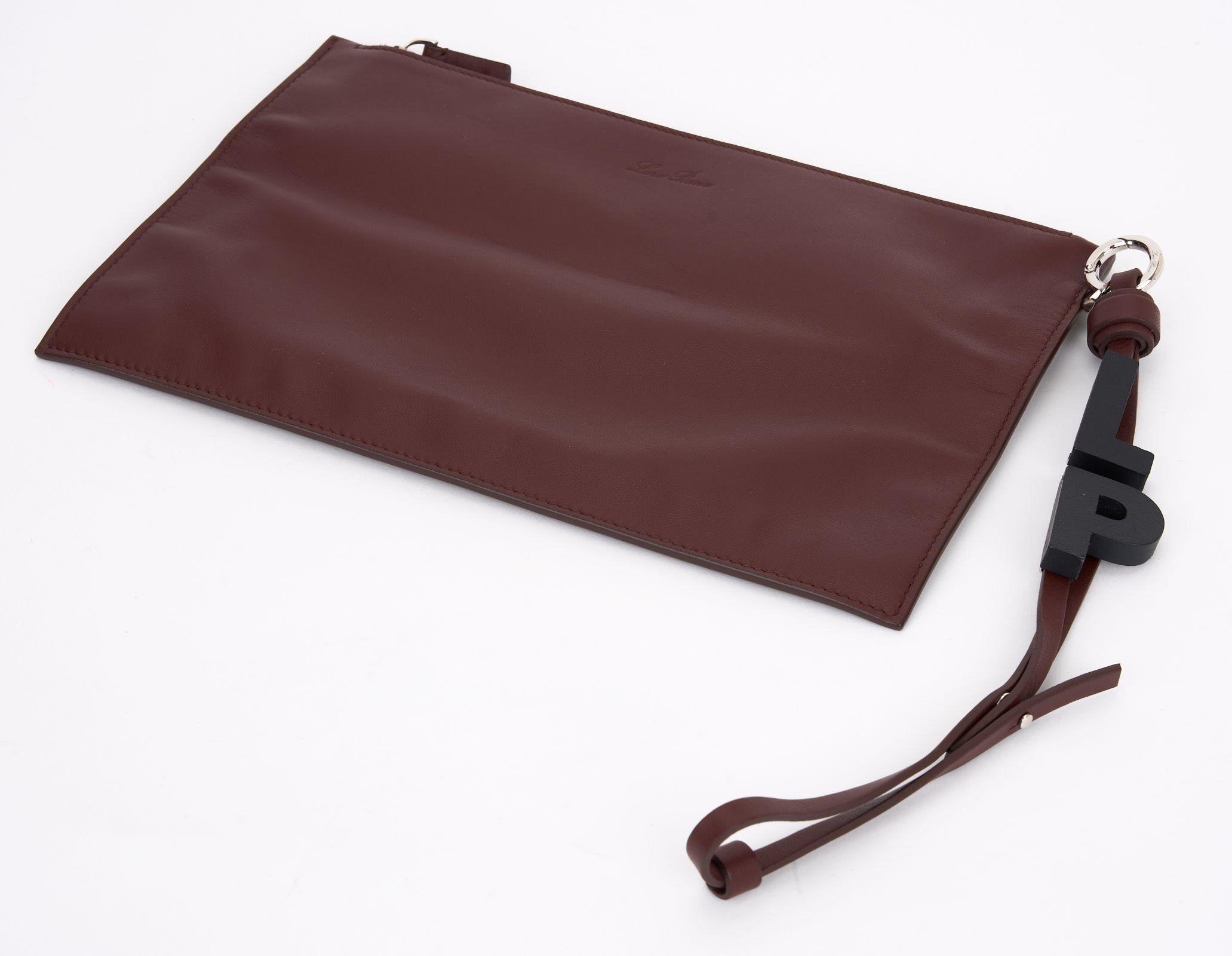 Loro Piana New Tote in pelle e cashmere in vendita 4