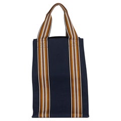 Loro Piana New Unisex Oversize Blue Tote